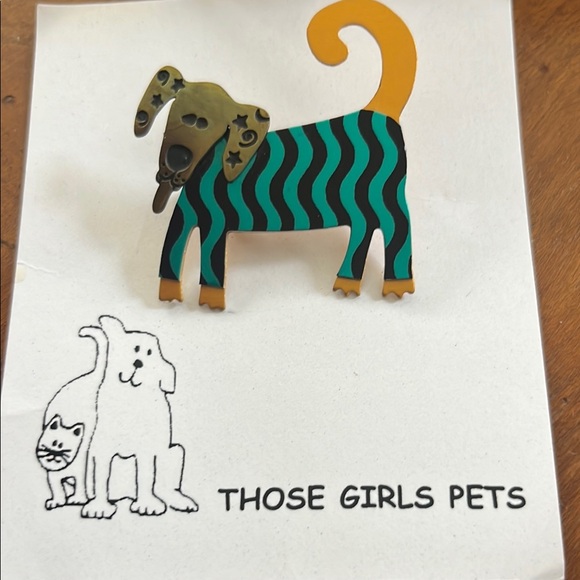 Colorful Dog Brooch - Picture 1 of 7